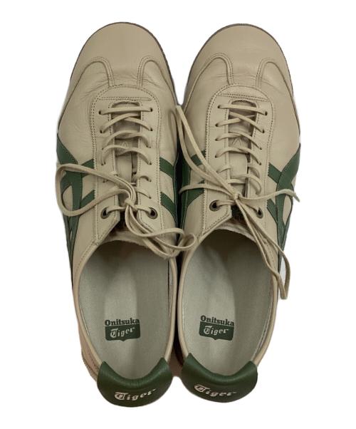Onitsuka Tiger（オニツカタイガー）Onitsuka Tiger (オニツカタイガー) ローカットスニーカー ベージュグリーン サイズ:28.5cmの古着・服飾アイテム