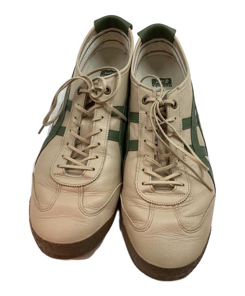 Onitsuka Tiger（オニツカタイガー）Onitsuka Tiger (オニツカタイガー) ローカットスニーカー ベージュグリーン サイズ:28.5cmの古着・服飾アイテム