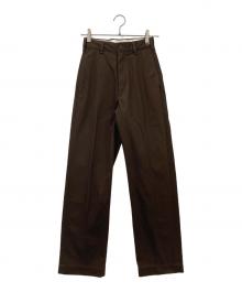 THE SHINZONE（ザ シンゾーン）の古着「WASHED HIGH WAIST CHINO PANTS」｜ブラウン