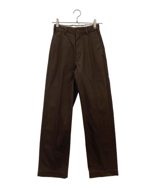 THE SHINZONE（ザ シンゾーン）THE SHINZONE (ザ シンゾーン) WASHED HIGH WAIST CHINO PANTS ブラウン サイズ:SIZE P0の古着・服飾アイテム