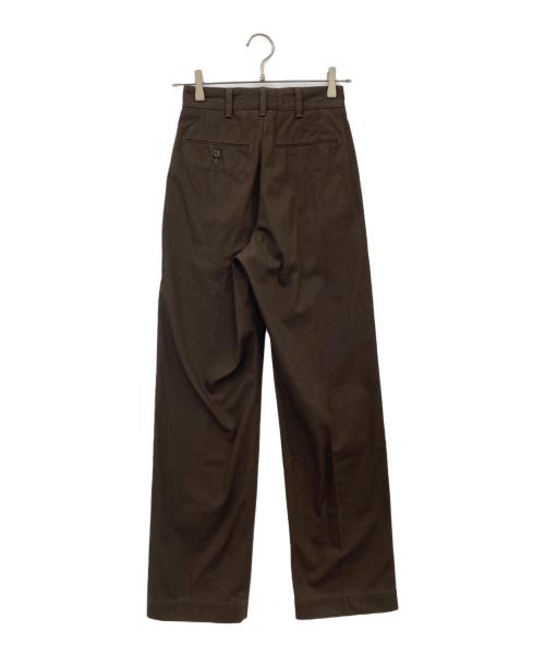 THE SHINZONE（ザ シンゾーン）THE SHINZONE (ザ シンゾーン) WASHED HIGH WAIST CHINO PANTS ブラウン サイズ:SIZE P0の古着・服飾アイテム