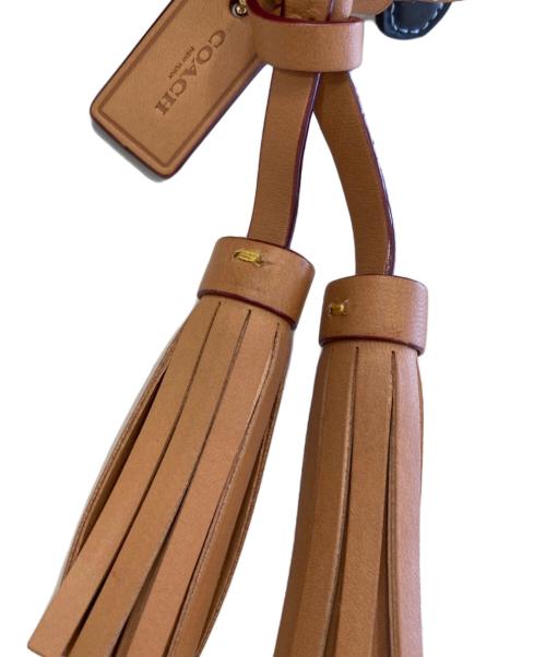 COACH（コーチ）COACH (コーチ) シグネチャー ミニカメラ デニムショルダーバッグ ネイビー×グレーの古着・服飾アイテム