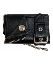 beautiful people（ビューティフルピープル）の古着「シープスキン ライダース プチ ウォレット」｜ブラック