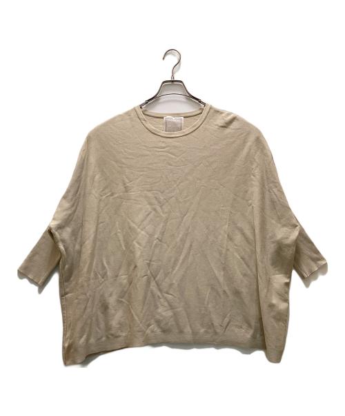 BEARDSLEY（ビアズリー）BEARDSLEY (ビアズリー) コットンビッグニット ベージュ サイズ:FREEの古着・服飾アイテム