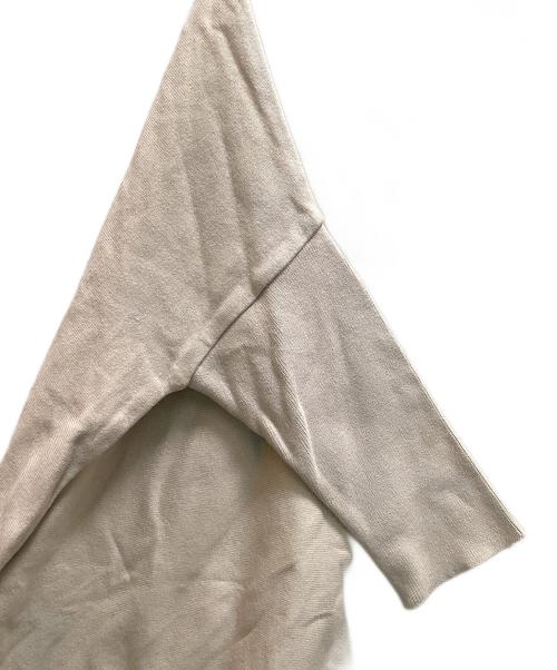 BEARDSLEY（ビアズリー）BEARDSLEY (ビアズリー) コットンビッグニット ベージュ サイズ:FREEの古着・服飾アイテム