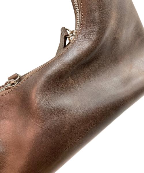 MARGESHERWOOD（マージシャーウッド）MARGESHERWOOD (マージシャーウッド) マーシャーウッドホーボーミニバッグ ブラウンの古着・服飾アイテム