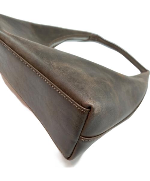 MARGESHERWOOD（マージシャーウッド）MARGESHERWOOD (マージシャーウッド) マーシャーウッドホーボーミニバッグ ブラウンの古着・服飾アイテム