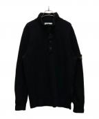 STONE ISLANDストーンアイランド）の古着「ハーフジップニット」｜ブラック