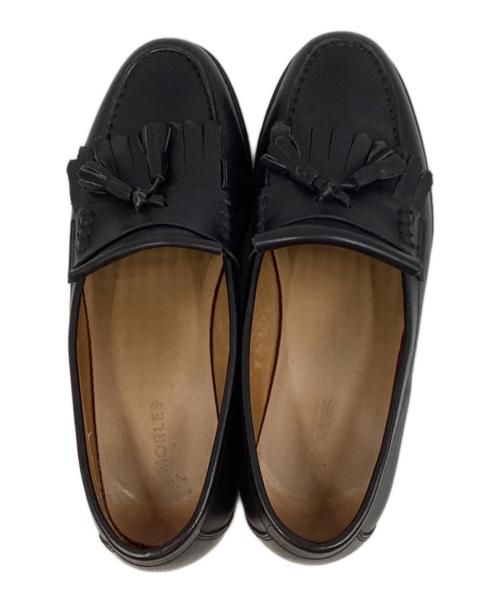 MORLES（モアレス）MORLES (モアレス) タッセルローファー ブラック サイズ:40の古着・服飾アイテム