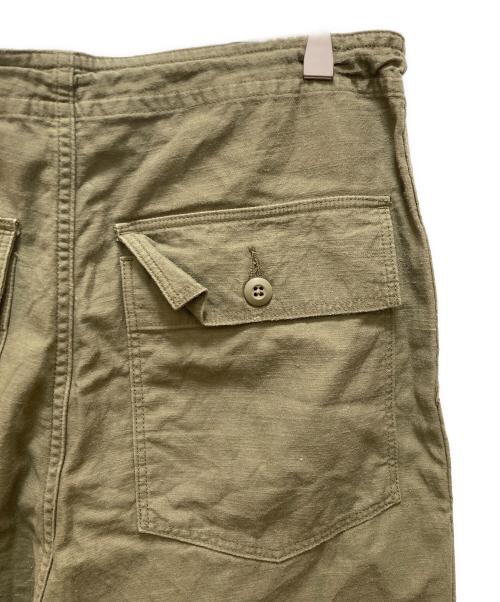 Needles（ニードルズ）Needles (ニードルズ) ストリングファティーグパンツ バックサテン カーキ サイズ:Sの古着・服飾アイテム