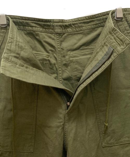 Needles（ニードルズ）Needles (ニードルズ) ストリングファティーグパンツ バックサテン カーキ サイズ:Sの古着・服飾アイテム