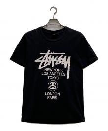 stussy（ステューシー）の古着「ロゴプリントTシャツ」｜ブラック