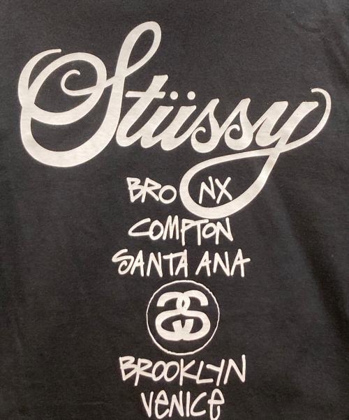 stussy（ステューシー）stussy (ステューシー) ロゴプリントTシャツ ブラック サイズ:Mの古着・服飾アイテム