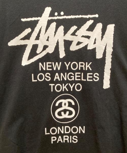 stussy（ステューシー）stussy (ステューシー) ロゴプリントTシャツ ブラック サイズ:Mの古着・服飾アイテム