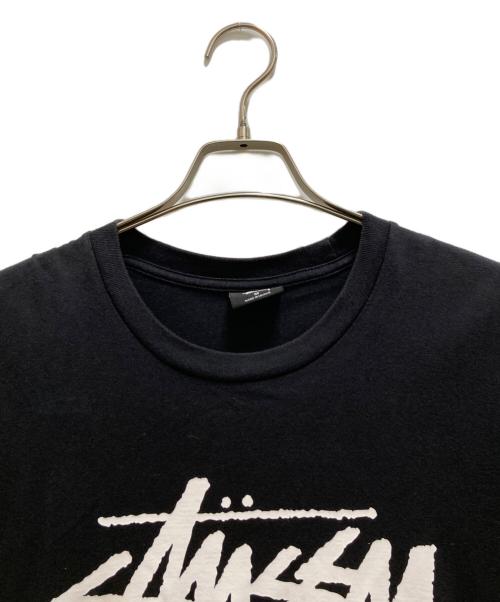 stussy（ステューシー）stussy (ステューシー) ロゴプリントTシャツ ブラック サイズ:Mの古着・服飾アイテム