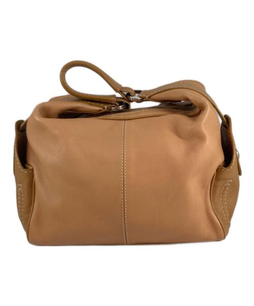 TOD'S（トッズ）TOD'S (トッズ) レザーワンショルダーバッグ ベージュの古着・服飾アイテム