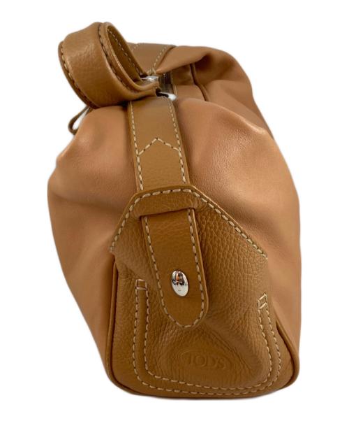 TOD'S（トッズ）TOD'S (トッズ) レザーワンショルダーバッグ ベージュの古着・服飾アイテム