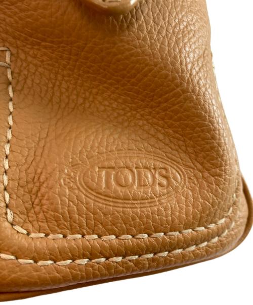 TOD'S（トッズ）TOD'S (トッズ) レザーワンショルダーバッグ ベージュの古着・服飾アイテム