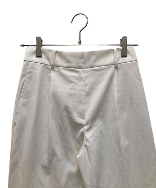 PLST（プラステ）PLST (プラステ) リネンブレンドワイドパンツ ホワイト サイズ:Sの古着・服飾アイテム