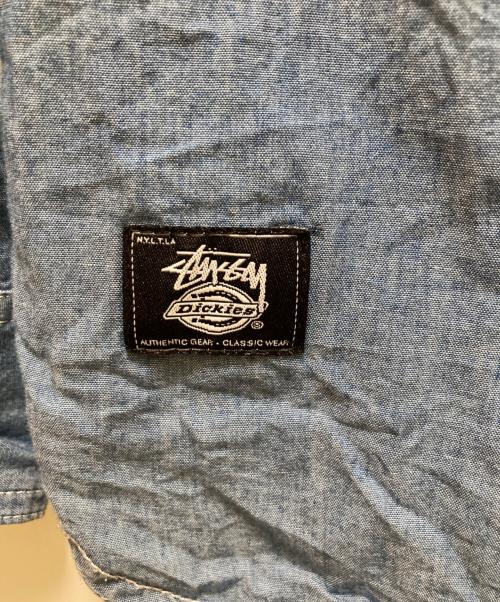 stussy（ステューシー）stussy (ステューシー) Dickies (ディッキーズ) デニムシャツ インディゴ サイズ:Mの古着・服飾アイテム