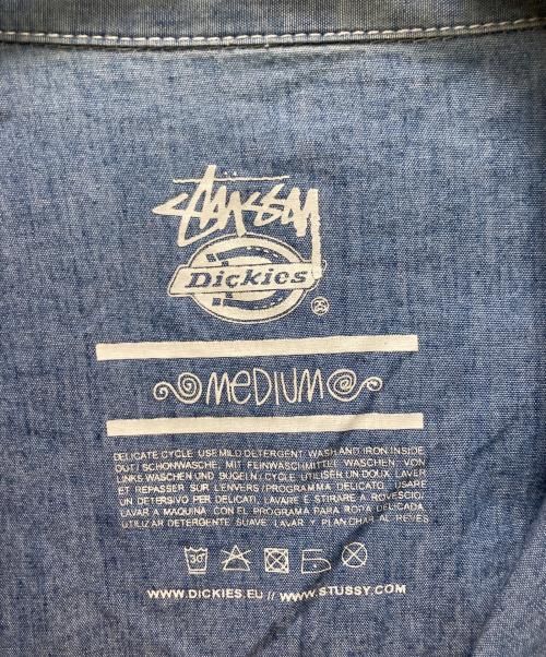 stussy（ステューシー）stussy (ステューシー) Dickies (ディッキーズ) デニムシャツ インディゴ サイズ:Mの古着・服飾アイテム