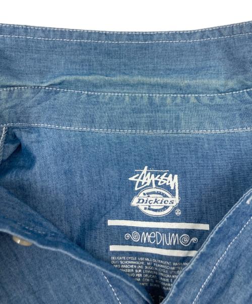 stussy（ステューシー）stussy (ステューシー) Dickies (ディッキーズ) デニムシャツ インディゴ サイズ:Mの古着・服飾アイテム