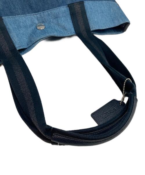 COACH（コーチ）COACH (コーチ) ロゴデニムキャンバス トートバッグ インディゴの古着・服飾アイテム