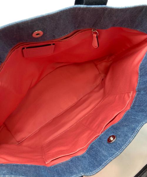 COACH（コーチ）COACH (コーチ) ロゴデニムキャンバス トートバッグ インディゴの古着・服飾アイテム