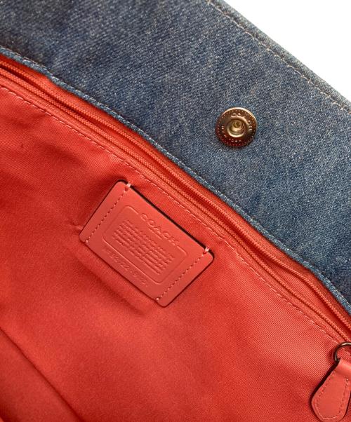 COACH（コーチ）COACH (コーチ) ロゴデニムキャンバス トートバッグ インディゴの古着・服飾アイテム