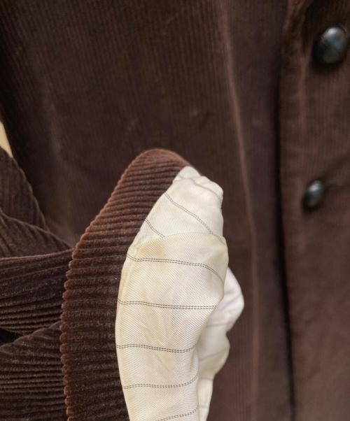 JOHN LAWRENCE SULLIVAN（ジョン ローレンス サリバン）JOHN LAWRENCE SULLIVAN (ジョン ローレンス サリバン) コーデュロイチェスターコート ブラウン サイズ:46の古着・服飾アイテム