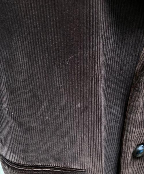 JOHN LAWRENCE SULLIVAN（ジョン ローレンス サリバン）JOHN LAWRENCE SULLIVAN (ジョン ローレンス サリバン) コーデュロイチェスターコート ブラウン サイズ:46の古着・服飾アイテム