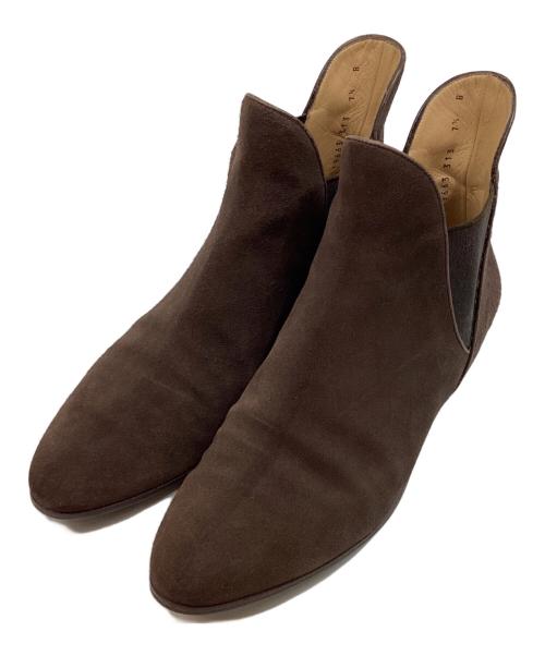 Salvatore Ferragamo（サルヴァトーレ フェラガモ）Salvatore Ferragamo (サルヴァトーレ フェラガモ) スエードサイドゴアブーツ ブラウン サイズ:SIZE 7 1/2Bの古着・服飾アイテム