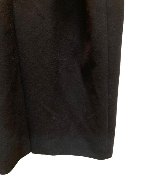 23区（ニジュウサンク）23区 (ニジュウサンク) ウールアンゴラビーバー ロングチェスターコート ブラック サイズ:38の古着・服飾アイテム