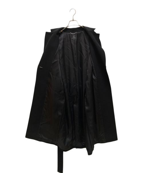 23区（ニジュウサンク）23区 (ニジュウサンク) ウールアンゴラビーバー ロングチェスターコート ブラック サイズ:38の古着・服飾アイテム