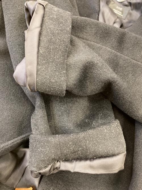 23区（ニジュウサンク）23区 (ニジュウサンク) ウールアンゴラビーバー ロングチェスターコート ブラック サイズ:38の古着・服飾アイテム