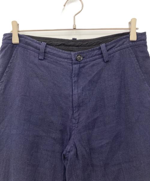 Y's（ワイズ）Y's (ワイズ) リネンウールテーパードイージーパンツ ネイビー サイズ:2の古着・服飾アイテム