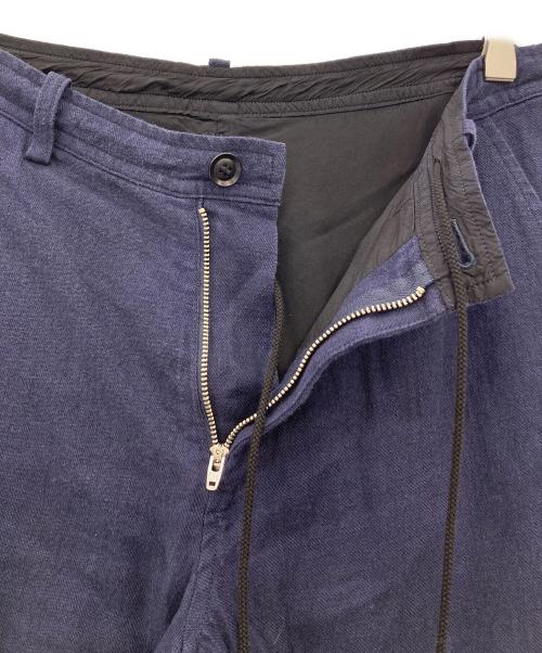Y's（ワイズ）Y's (ワイズ) リネンウールテーパードイージーパンツ ネイビー サイズ:2の古着・服飾アイテム