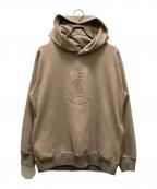 Paris Saint-Germainパリサンジェルマン）の古着「スウェード プルオーバー パーカー」｜ブラウン