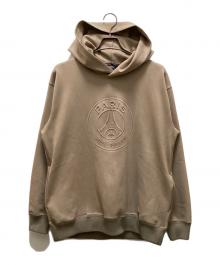 Paris Saint-Germain（パリサンジェルマン）の古着「スウェード プルオーバー パーカー」｜ブラウン