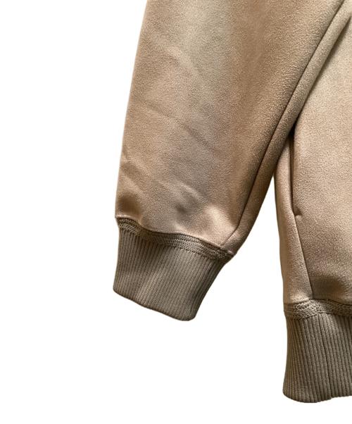 Paris Saint-Germain（パリサンジェルマン）PARIS SAINT-GERMAIN (パリサンジェルマン) スウェード プルオーバー パーカー ブラウン サイズ:Lの古着・服飾アイテム