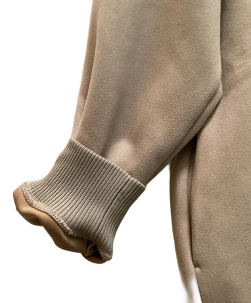 Paris Saint-Germain（パリサンジェルマン）PARIS SAINT-GERMAIN (パリサンジェルマン) スウェード プルオーバー パーカー ブラウン サイズ:Lの古着・服飾アイテム