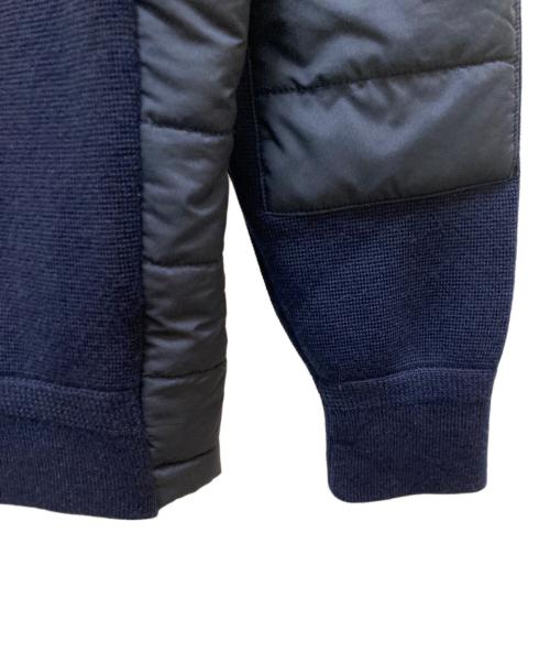 POLO RALPH LAUREN（ポロ・ラルフローレン）POLO RALPH LAUREN (ポロ・ラルフローレン) ニット切替 中綿ジャケット ネイビー サイズ:XSの古着・服飾アイテム