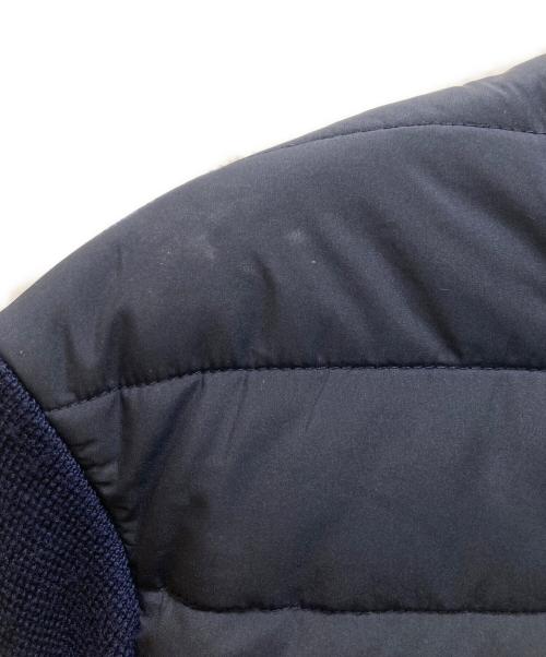 POLO RALPH LAUREN（ポロ・ラルフローレン）POLO RALPH LAUREN (ポロ・ラルフローレン) ニット切替 中綿ジャケット ネイビー サイズ:XSの古着・服飾アイテム