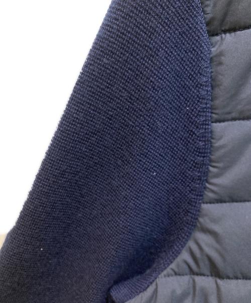 POLO RALPH LAUREN（ポロ・ラルフローレン）POLO RALPH LAUREN (ポロ・ラルフローレン) ニット切替 中綿ジャケット ネイビー サイズ:XSの古着・服飾アイテム