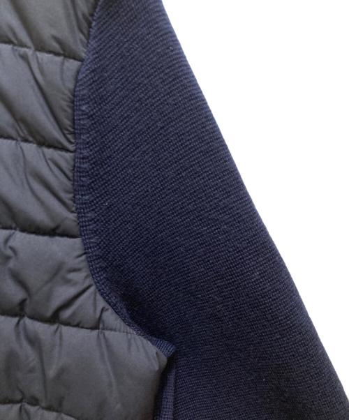 POLO RALPH LAUREN（ポロ・ラルフローレン）POLO RALPH LAUREN (ポロ・ラルフローレン) ニット切替 中綿ジャケット ネイビー サイズ:XSの古着・服飾アイテム
