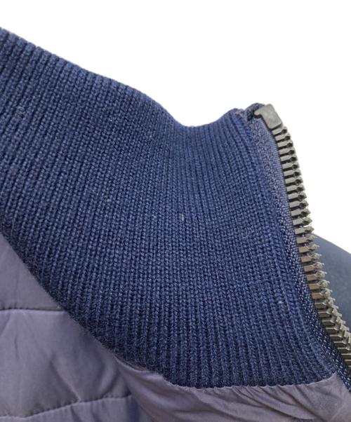 POLO RALPH LAUREN（ポロ・ラルフローレン）POLO RALPH LAUREN (ポロ・ラルフローレン) ニット切替 中綿ジャケット ネイビー サイズ:XSの古着・服飾アイテム