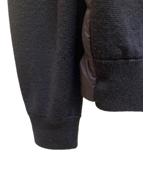 MONCLER（モンクレール）MONCLER (モンクレール) ニット切替 ダウンジャケット ブラック サイズ:Sの古着・服飾アイテム