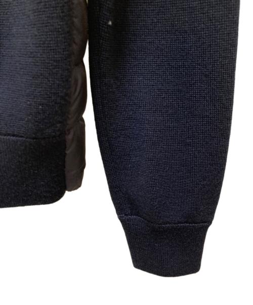 MONCLER（モンクレール）MONCLER (モンクレール) ニット切替 ダウンジャケット ブラック サイズ:Sの古着・服飾アイテム