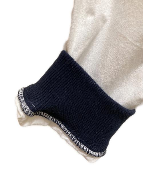 The Duffer of ST.George（ザ ダファーオブセントジョージ）The DUFFER of ST.GEORGE (ザ ダファーオブセントジョージ) ノーカラーリブシャツ ホワイト サイズ:Lの古着・服飾アイテム