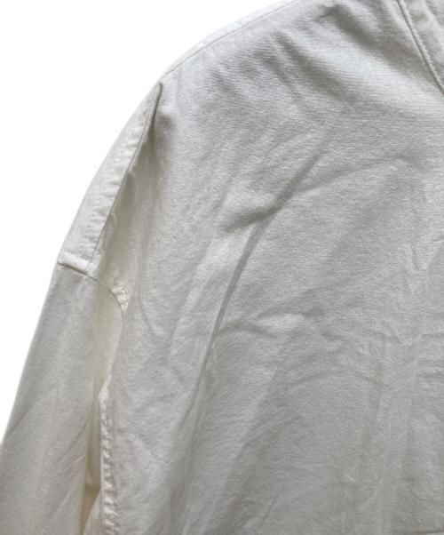 The Duffer of ST.George（ザ ダファーオブセントジョージ）The DUFFER of ST.GEORGE (ザ ダファーオブセントジョージ) ノーカラーリブシャツ ホワイト サイズ:Lの古着・服飾アイテム